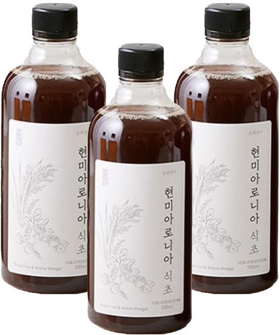 순희엄마 현미아로니아 식초, 500ml, 3개