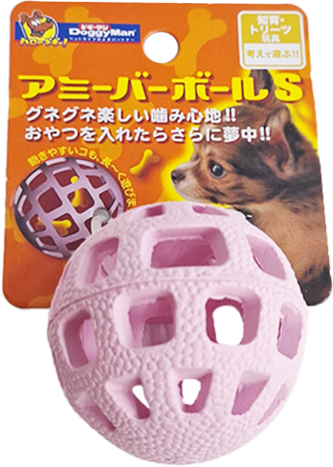 DoggyMan 多格漫 犬用網狀球型橡膠玩具, 1個