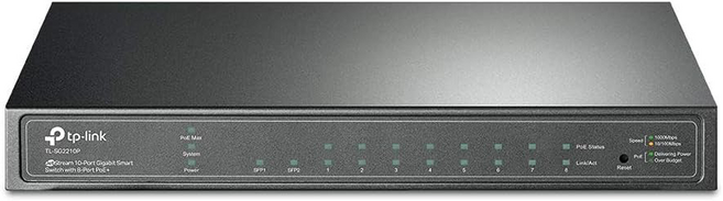 tp-link TL-SG2210P JetStream 10埠 Gigabit智慧型交換器 含8埠PoE+ 原廠保固, 1個