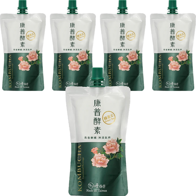 mysa 慢活匠 康普酵素 綠茶 150ml, 5包, 1包