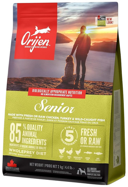 Orijen 歐睿健 高齡犬 乾飼料, 鮮雞, 2000g, 1袋