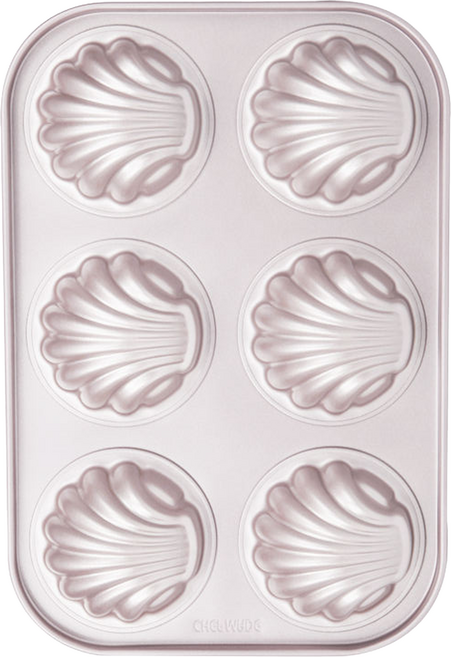 CHEFMADE 學廚 香檳金6連日式瑪德蓮蛋糕模 WKS9113, 1個