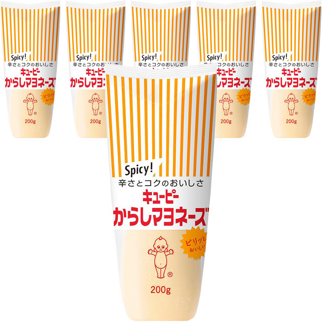 큐피 겨자 마요네즈, 200g, 6개
