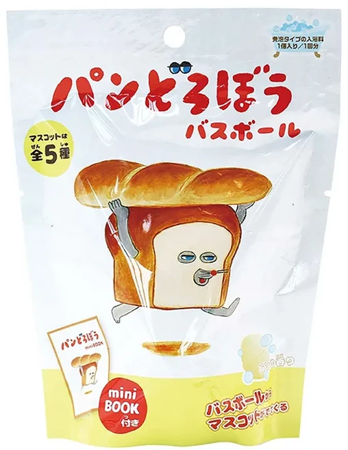 日本 nol BANDAI 麵包小偷入浴球 麵包香味, 60g, 1個