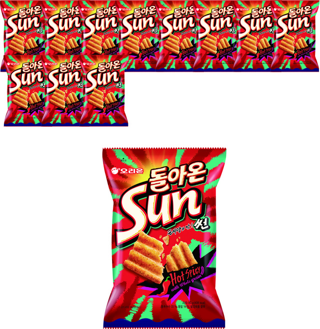 오리온 돌아온 썬 핫스파이, 80g, 12개