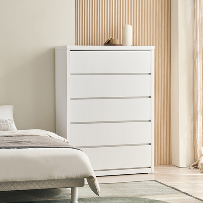 삼익가구 그레이트 광폭 초대형 서랍장 방문설치, 화이트, 5단
