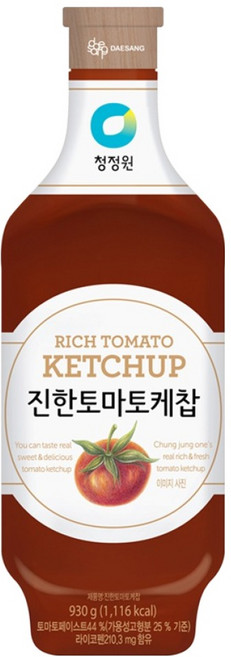 청정원 진한 토마토케찹, 930g, 1개