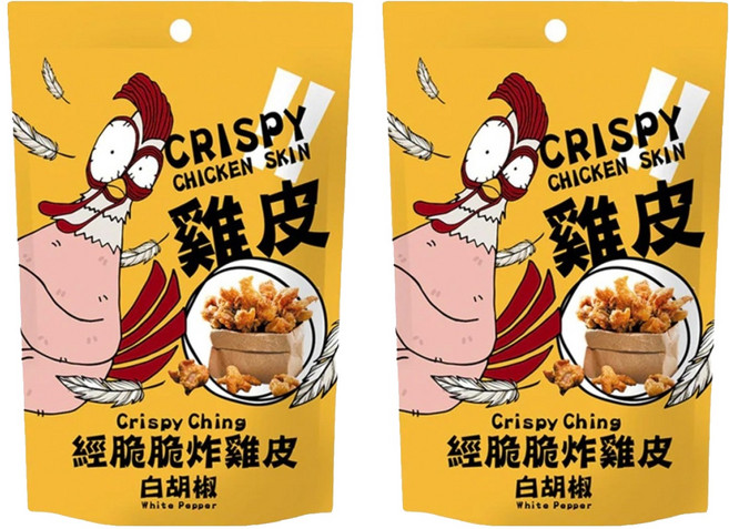 Crispy Ching 經脆脆 炸雞皮 白胡椒, 30g, 2包
