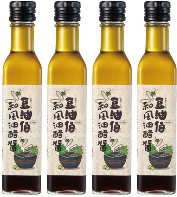 豆油伯 和風油醋醬, 250ml, 4瓶
