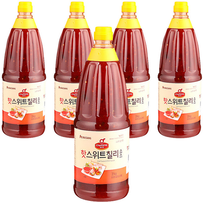 쉐프원 핫스위트 칠리소스, 5개, 2kg