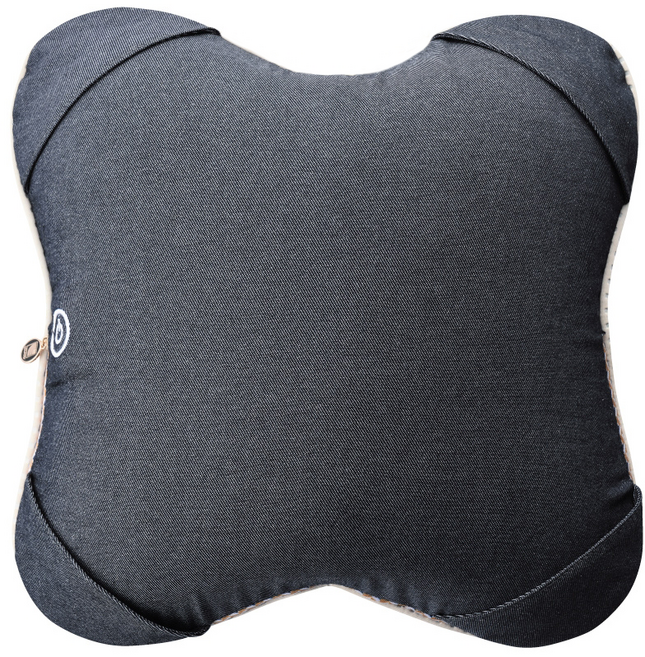 LOUrdes 日式蝴蝶V型溫熱揉捏按摩抱枕 雙倍8顆4D立體按摩球 3種按摩模式 獨家專利V型回彈深壓, AX-HCL288, 海藍款