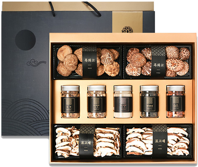 해맑음 견과 표고버섯 혼합 선물세트, 1세트