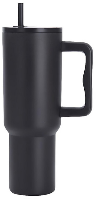 大容量手提式冰霸杯, 黑色, 900ml, 1個