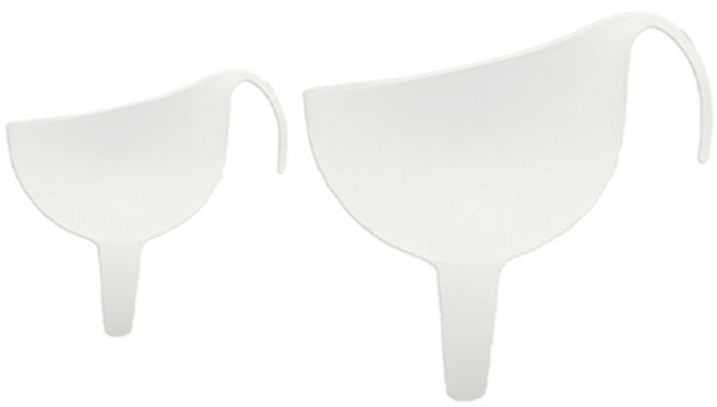 스내지 신형 깔때기 대 + 소 세트, 투명, 1개