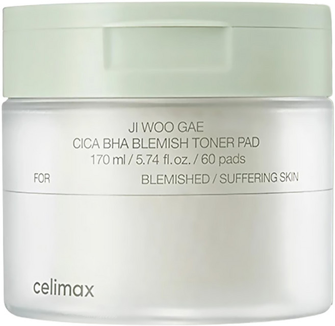 celimax BHA 積雪草舒緩爽膚棉 170ml, 60片, 1罐