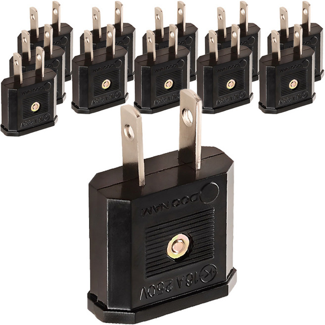 FLaiTO 旅行用220V轉110V電源降壓插頭 E-9710, 44mm, 12個