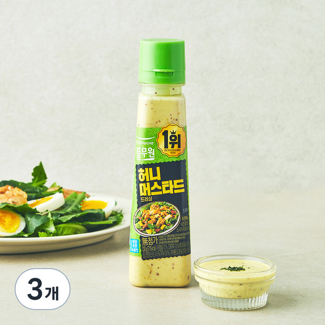 풀무원 허니머스타드 드레싱, 230g, 3개