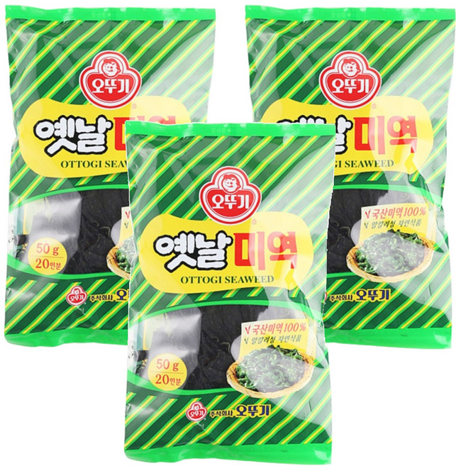 오뚜기 옛날 미역, 50g, 3개