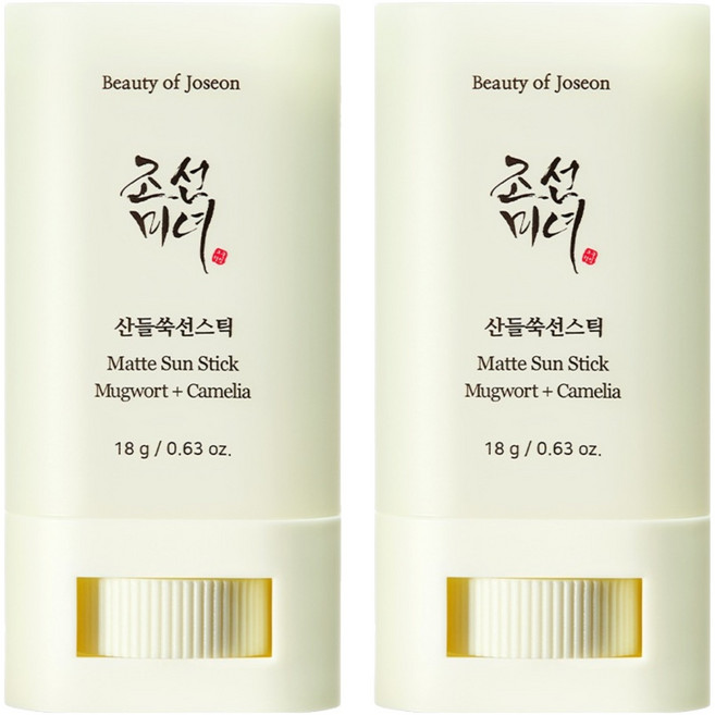 BeautyofJoseon Sandeul 艾草防曬棒 SPF50+ PA++++, 18g, 2個