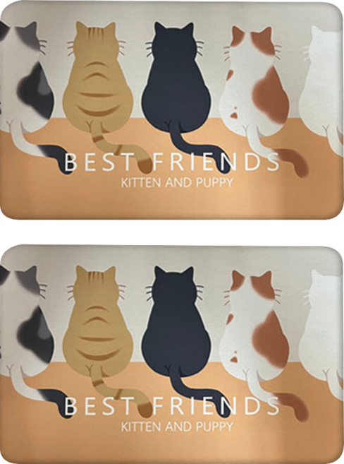 10秒速乾 超吸水珪藻土軟地墊 2件組 2350g, 貓咪好友, 1組