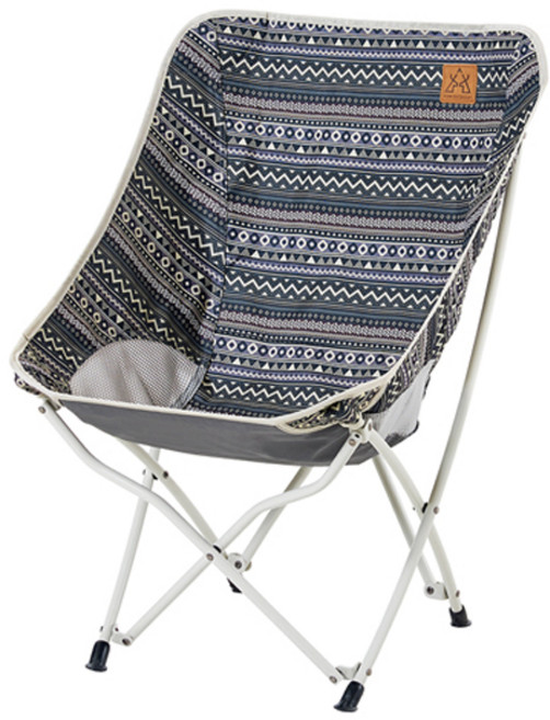카즈미 벨리 접이식 체어, 그레이, 1개