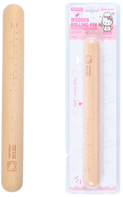CHEFMADE 學廚 Hello Kitty Wooden Rolling Pin 多用途擀麵杖, 1支