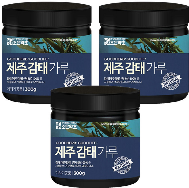 조은약초 제주감태 가루, 300g, 3개