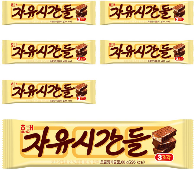 자유시간 들 초코바, 60g, 6개