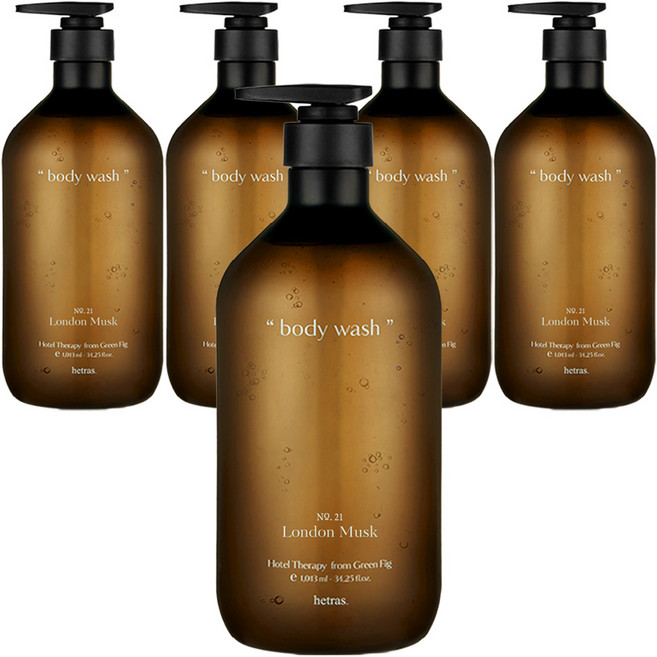 헤트라스 호텔테라피 바디워시 런던머스크, 1.013L, 5개