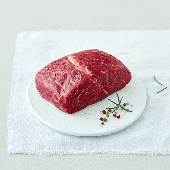 육교시 한우 꾸리살 덩어리 1등급 (냉장), 1개, 300g