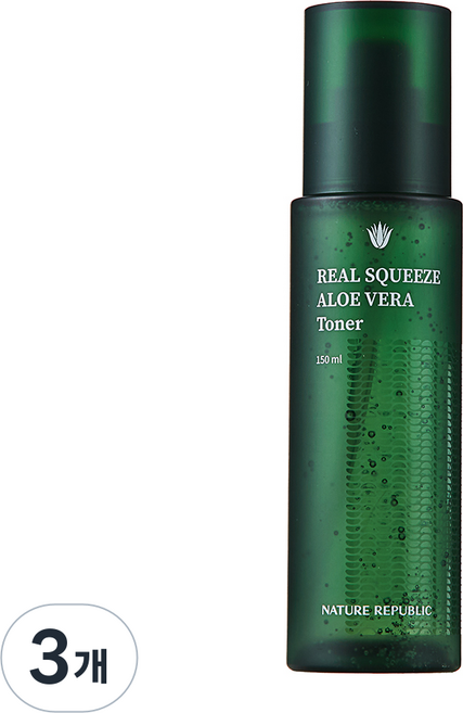 네이처리퍼블릭 리얼 스퀴즈 알로에베라 토너, 3개, 150ml