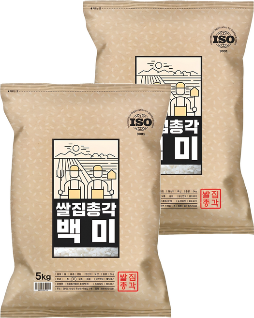 쌀집총각 2025년산 햅쌀 백미, 상등급, 5kg, 2개
