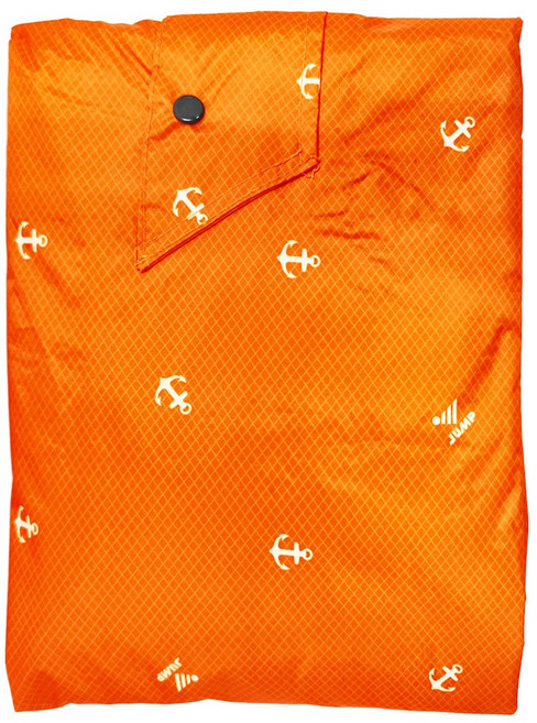 JUMP 將門 專利側穿升級版套頭風雨衣, 亮橙橘