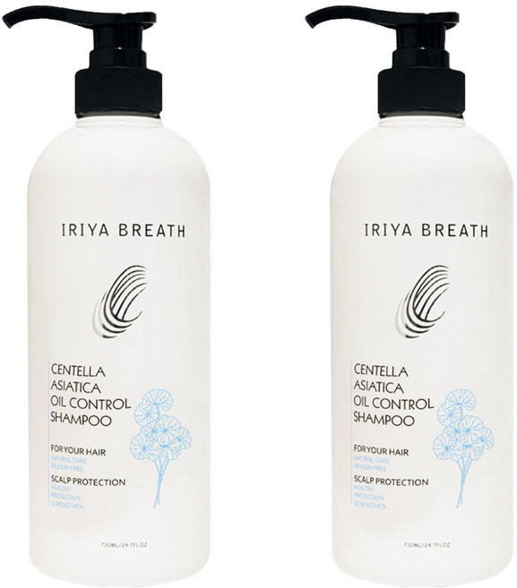 IRIYA BREATH 伊麗雅 積雪草控油洗髮精, 2瓶, 730ml