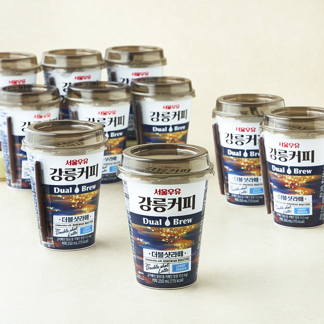 서울우유 강릉커피 더블샷 라떼, 10개, 250ml
