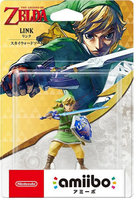 Nintendo 任天堂 amiibo 公仔 林克天空之劍, NVL-001, 綠色, 1個