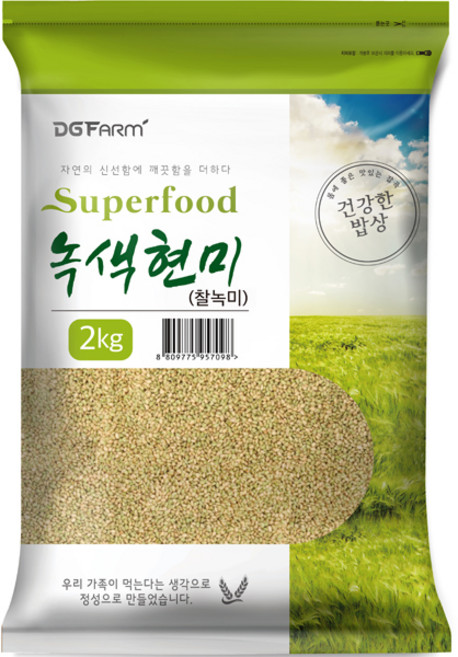 건강한밥상 녹색현미, 2kg, 1개
