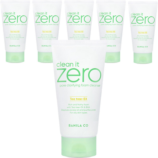 바닐라코 R 클린 잇 제로 포어 클래리파잉 폼클렌저, 150ml, 6개