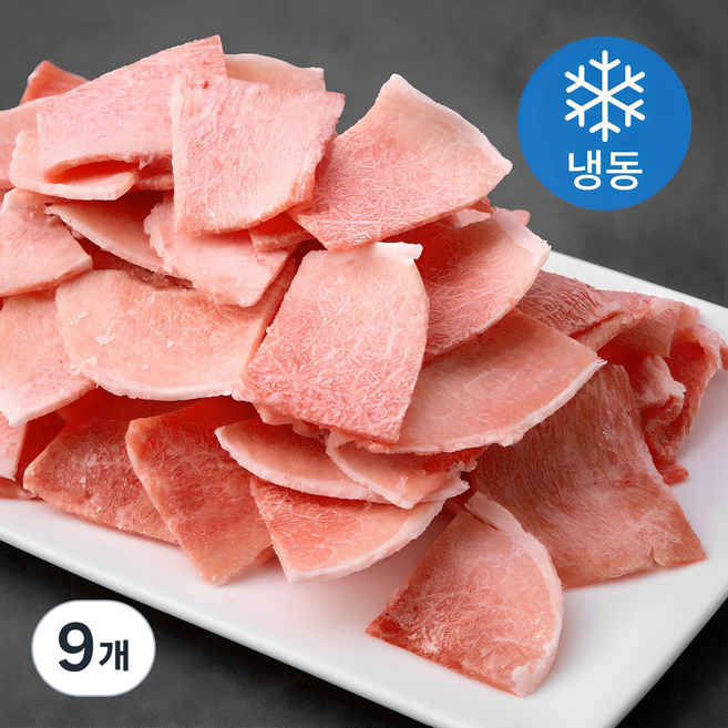 사조프레시미트 국내산 돈후지 불고기용 6 x 5 x 0.3 cm (냉동), 1kg, 9개