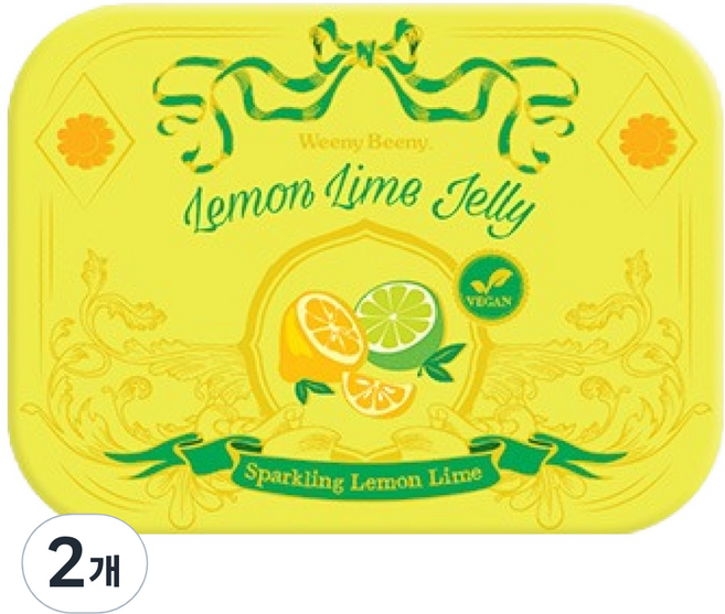 위니비니 레몬라임젤리 틴, 120g, 2개