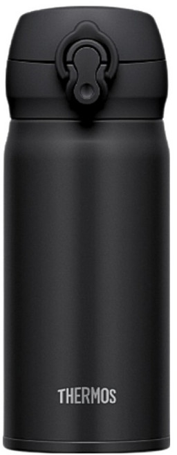 THERMOS 膳魔師 真空斷熱保溫瓶 JNL-356 黑色 熱飲冷飲適用, 350ml, 1個