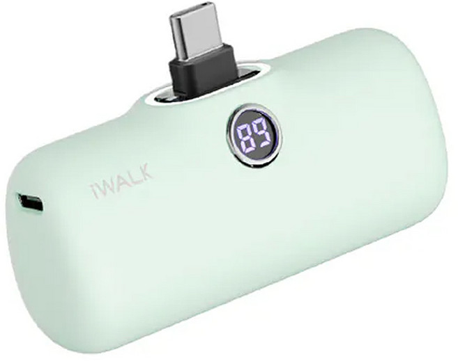 Iwalk Battery 口袋寶Pro閃充行動電源 Type-C, DBL5000PC, 綠色