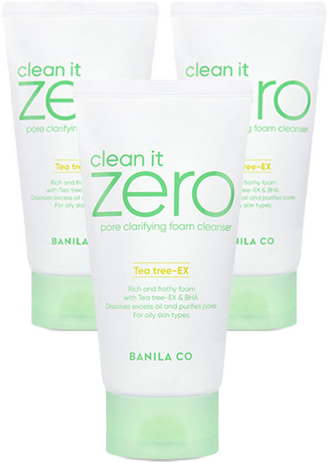 바닐라코 R 클린 잇 제로 포어 클래리파잉 폼클렌저, 150ml, 3개