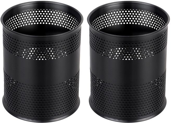 코멧 원형 연필꽂이, 블랙, 2개