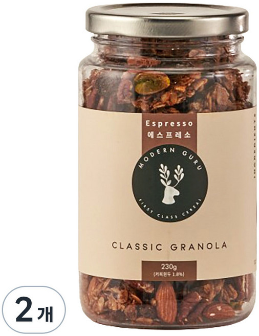 모던구루 클래식 에스프레소 그래놀라, 230g, 2개