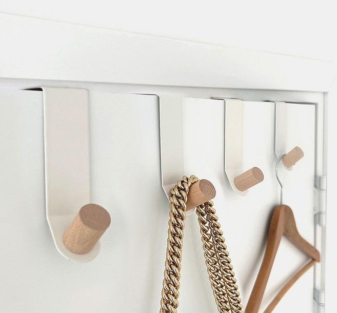 해피제이 도어 행거, 화이트, 1세트