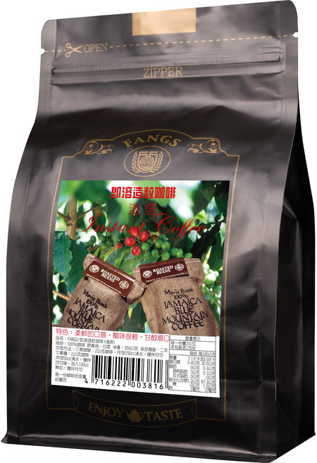 FANGS 方氏 淺焙即溶造粒咖啡, 250g, 1包, 1包
