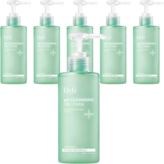 닥터지 약산성 클렌징 젤 폼, 200ml, 6개