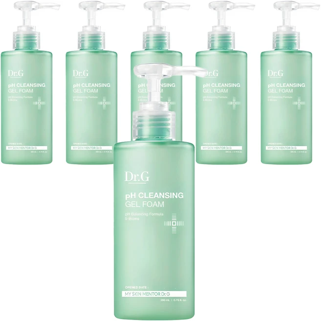 닥터지 약산성 클렌징 젤 폼, 200ml, 6개 - 쿠팡