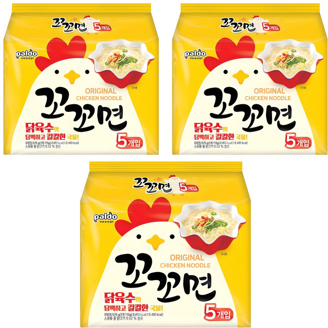 꼬꼬면 115g, 15개